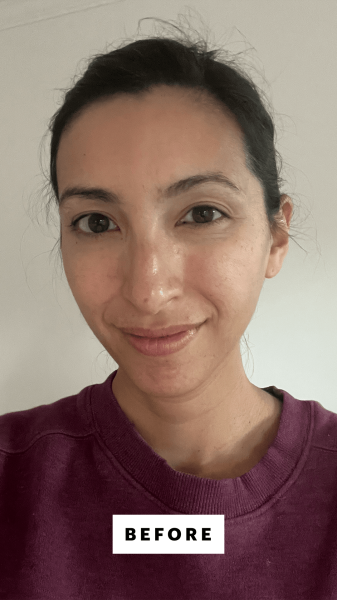 Pai before applying the SkinCeuticals Clarifying Clay Masque