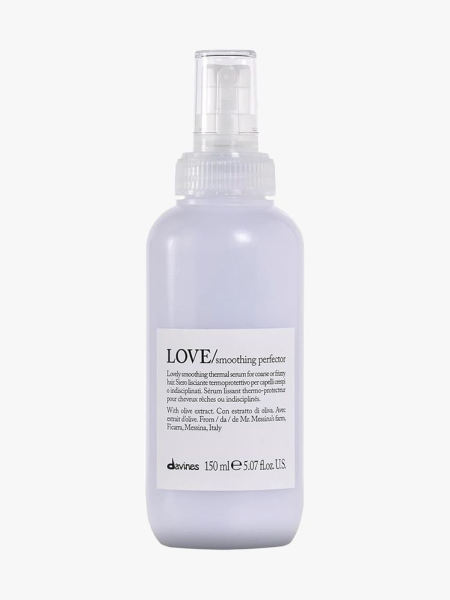 Davines LOVE Smoothing Perfector in branded component on a light gray background