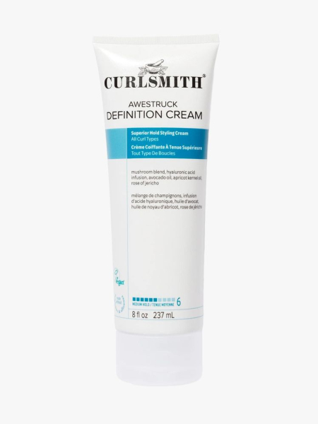 Curlsmith Awestruck Definition Cream in branded tube component on a light gray background